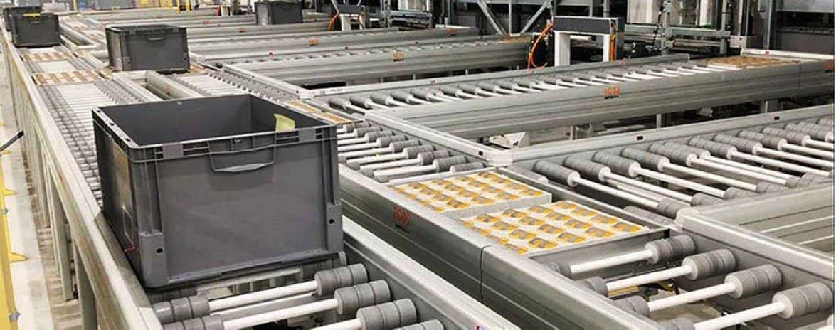 Warehouse Logistics system, easy controlled conveyor system, flexible conveyor systems,