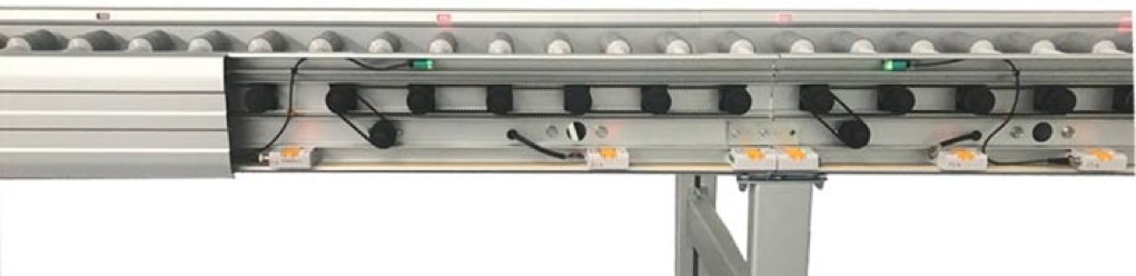 open frame of avancon zpc-roller conveyor, cotrols for conveyor, drive-system for roller conveyor, motors for roller conveyors